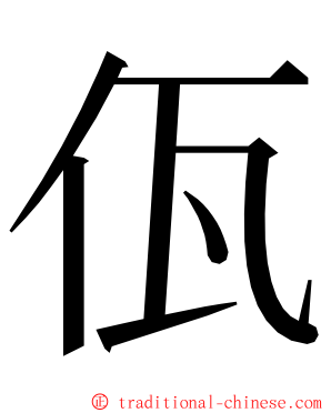 佤 ming font