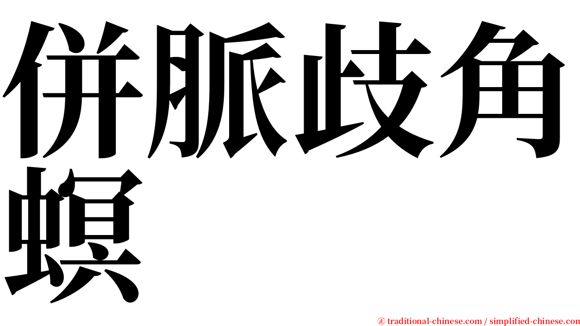 併脈歧角螟 serif font