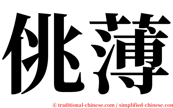 佻薄 serif font