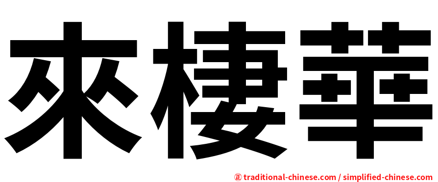 來棲華