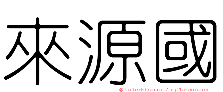 來源國