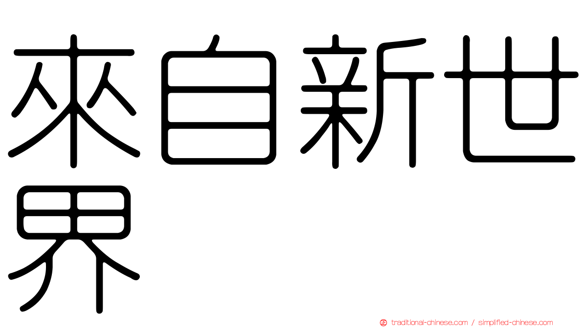來自新世界