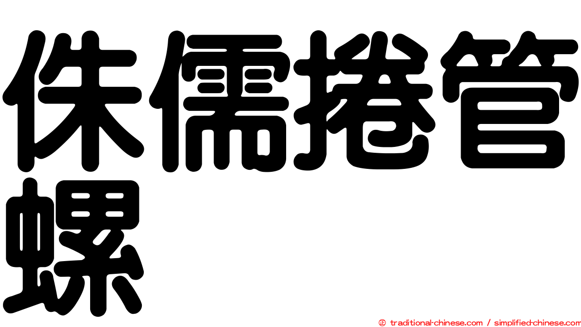 侏儒捲管螺