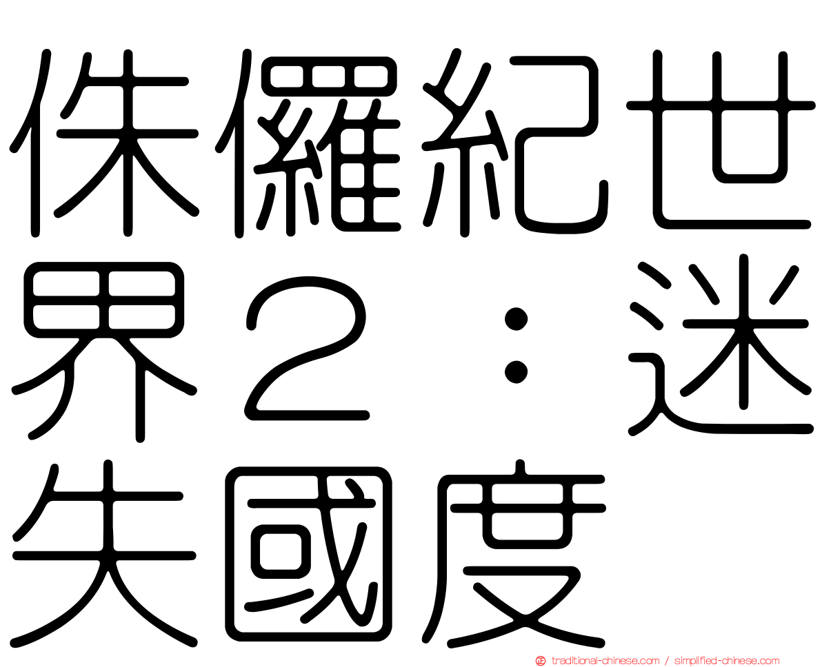侏儸紀世界２：迷失國度