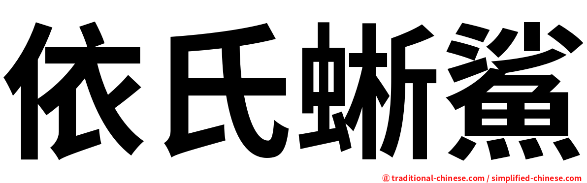依氏蜥鯊