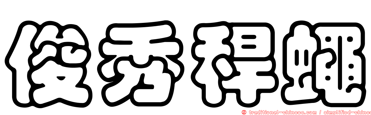 俊秀稈蠅