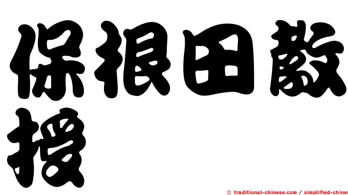 保根田教授