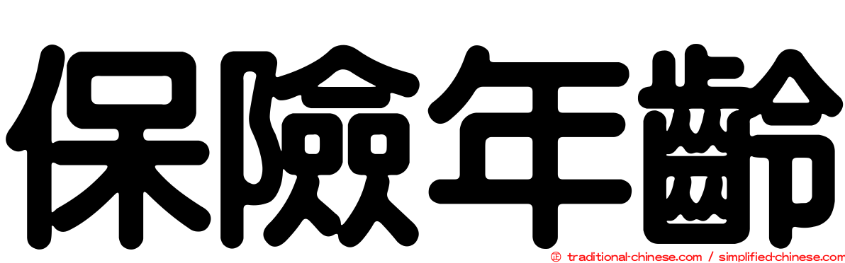 保險年齡