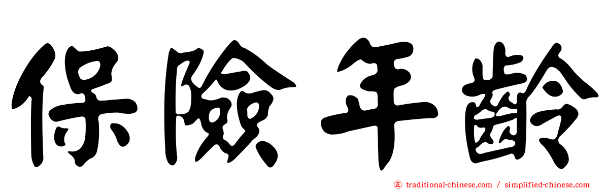 保險年齡