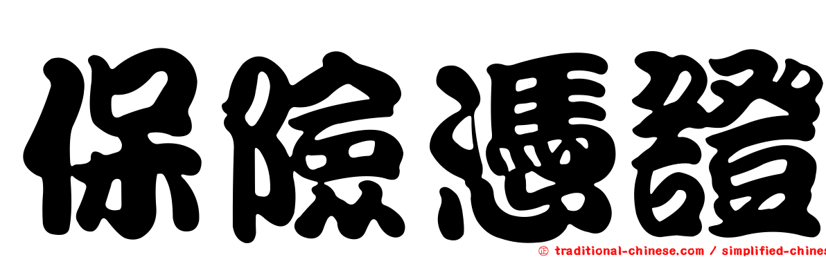 保險憑證