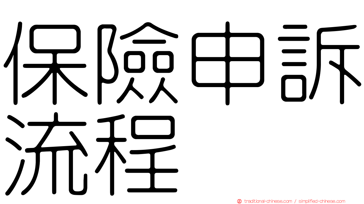 保險申訴流程