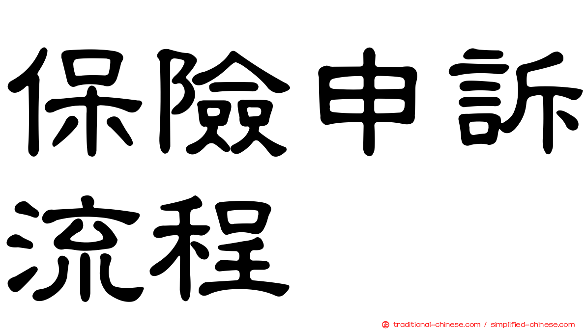 保險申訴流程