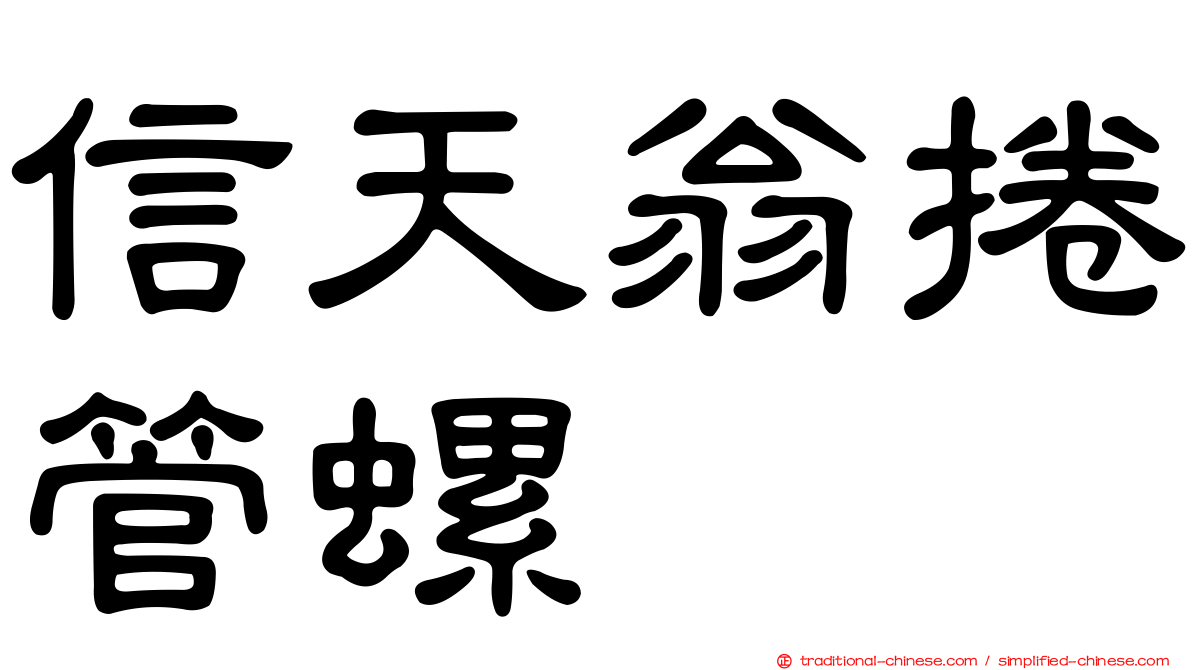信天翁捲管螺