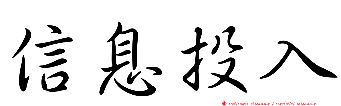 信息投入