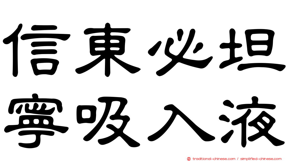 信東必坦寧吸入液