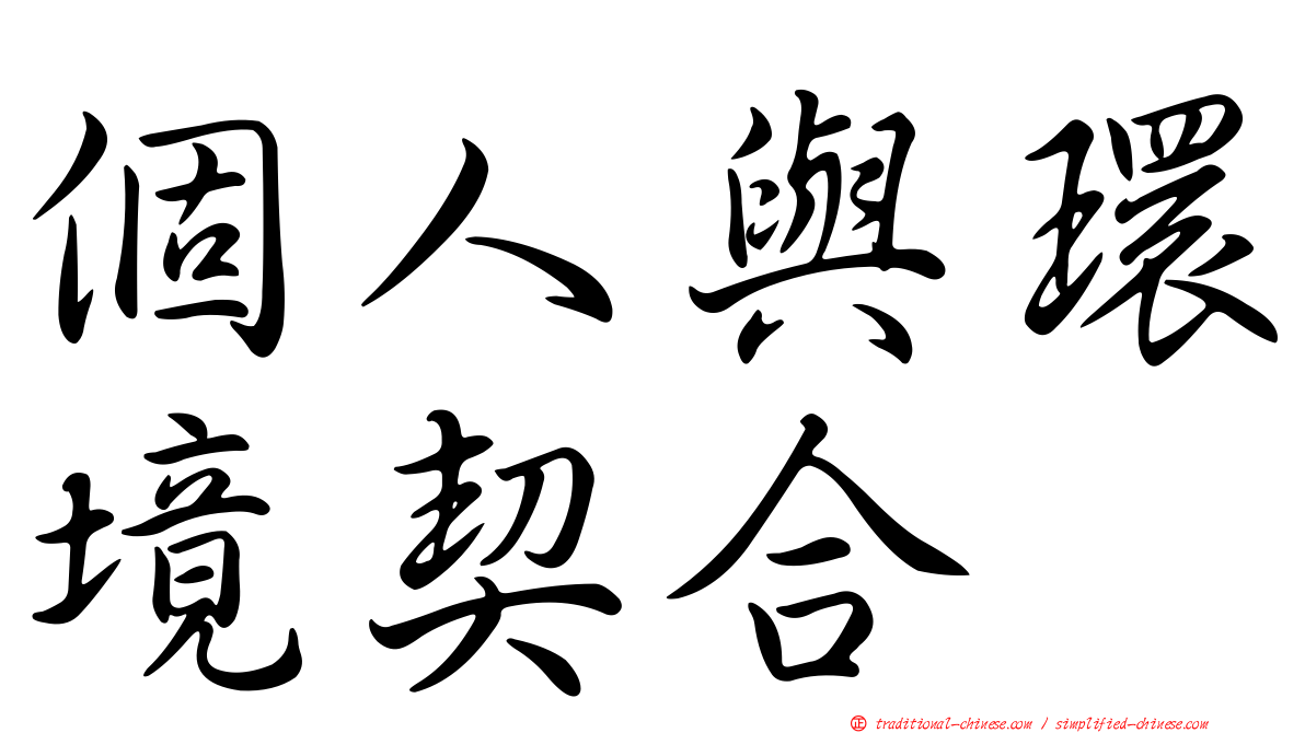 個人與環境契合