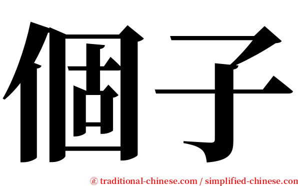 個子 serif font