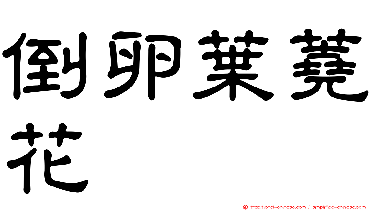 倒卵葉蕘花