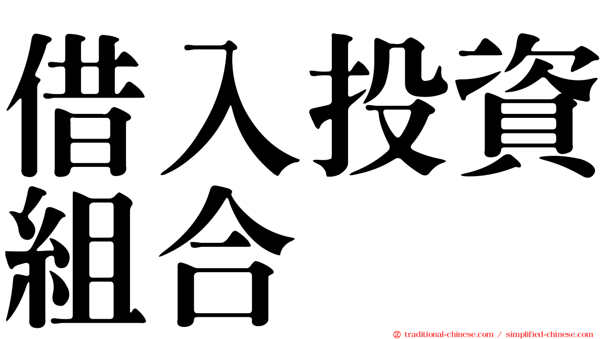 借入投資組合