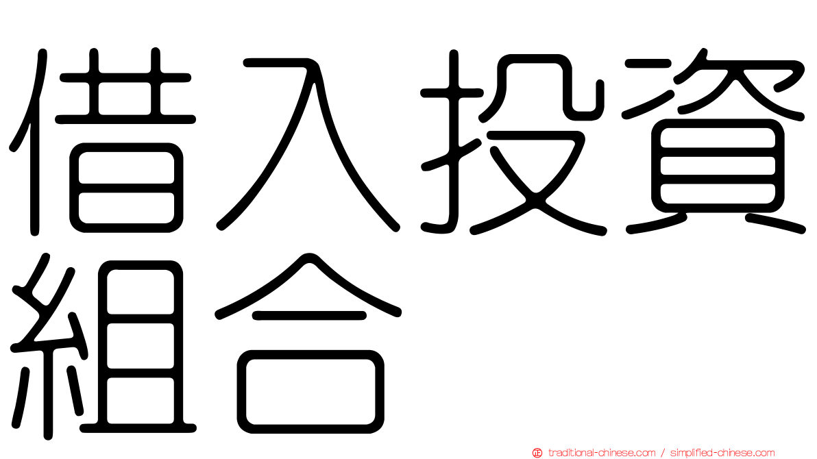 借入投資組合