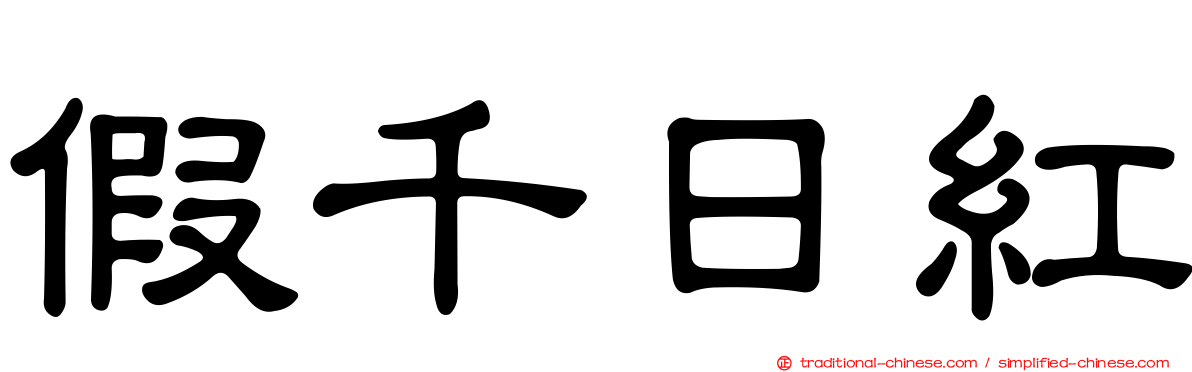 假千日紅
