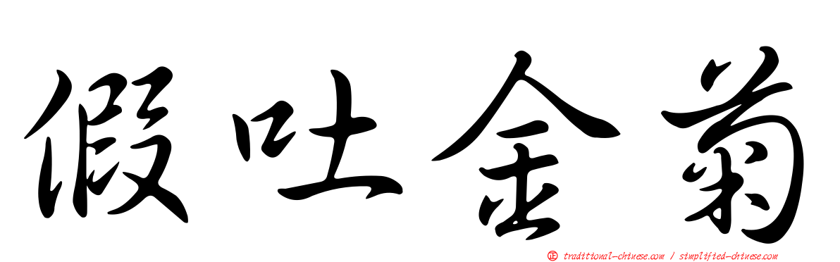 假吐金菊
