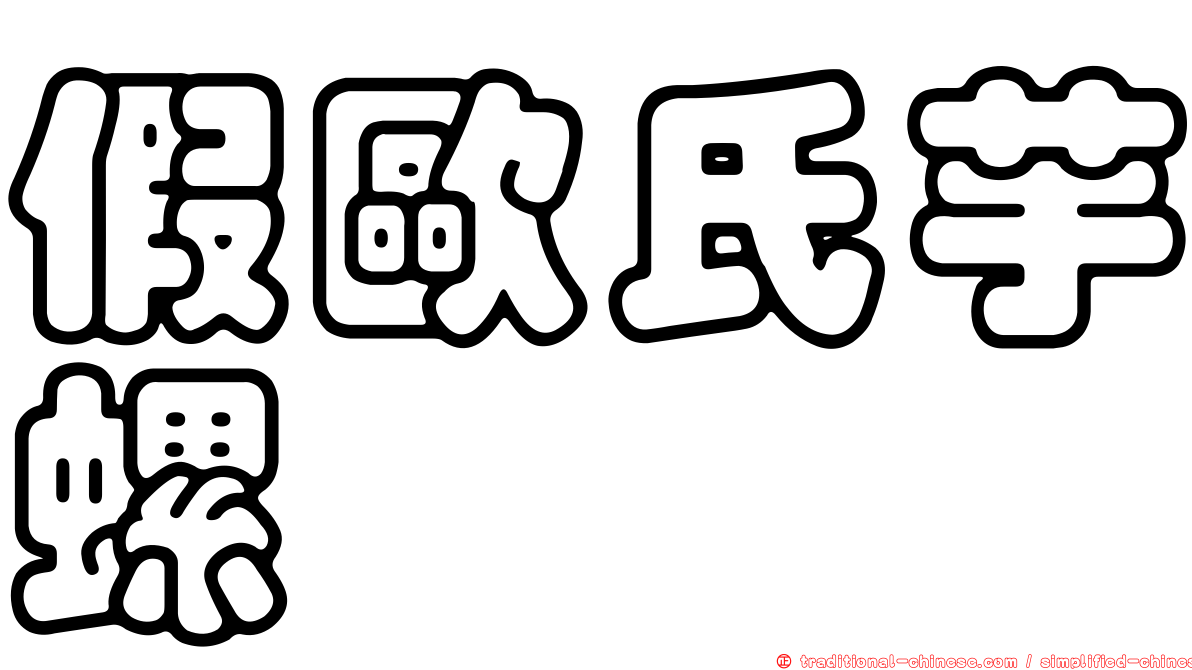假歐氏芋螺