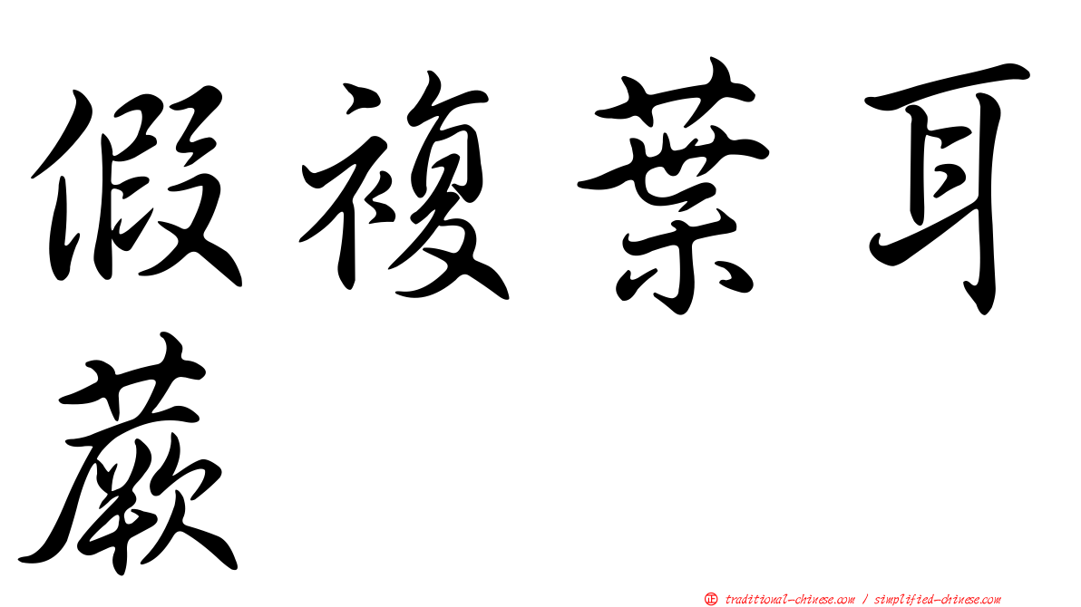 假複葉耳蕨