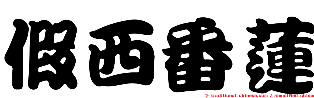 假西番蓮