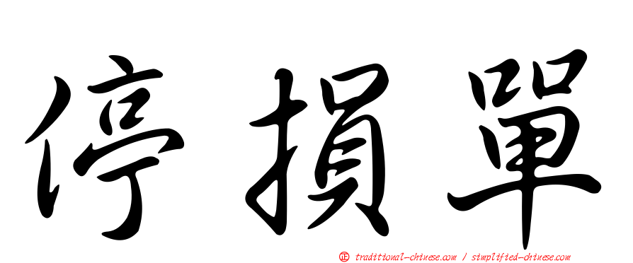 停損單