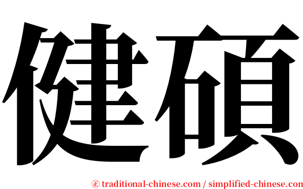 健碩 serif font