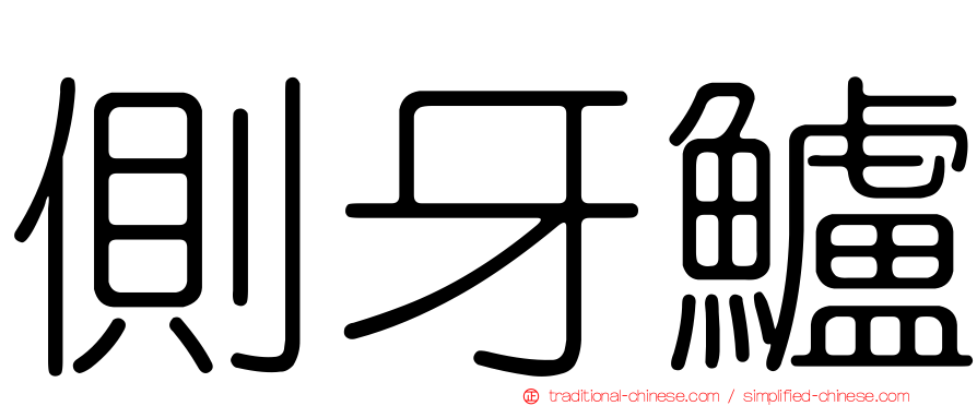 側牙鱸