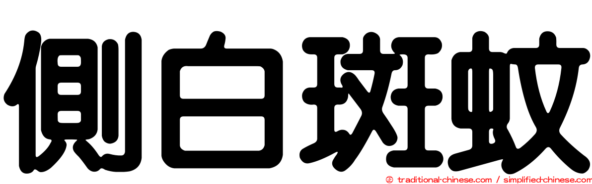 側白斑蚊