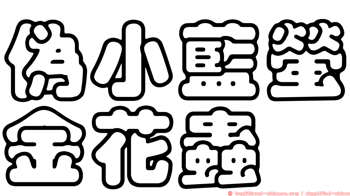 偽小藍螢金花蟲