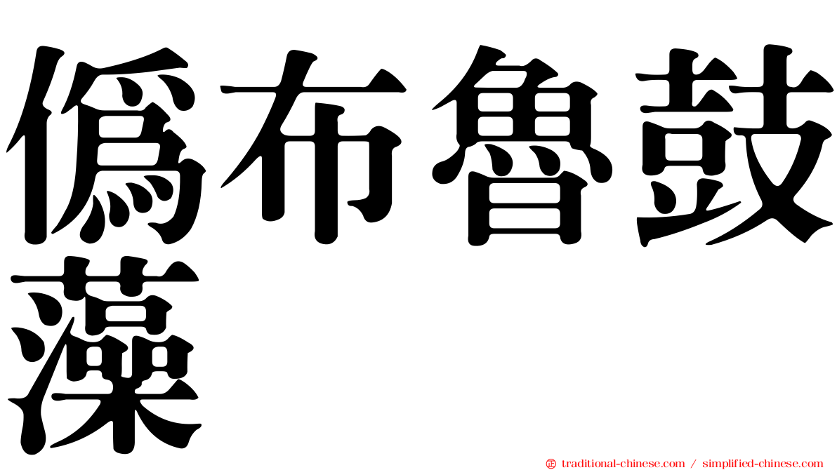 偽布魯鼓藻