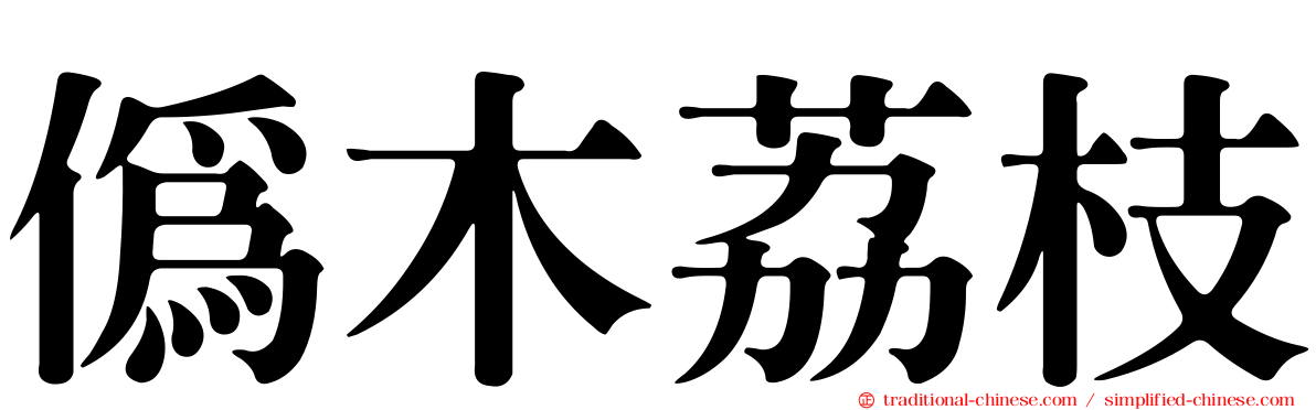 偽木荔枝