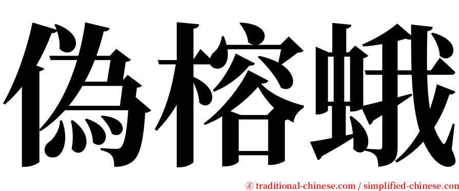 偽榕蛾 serif font