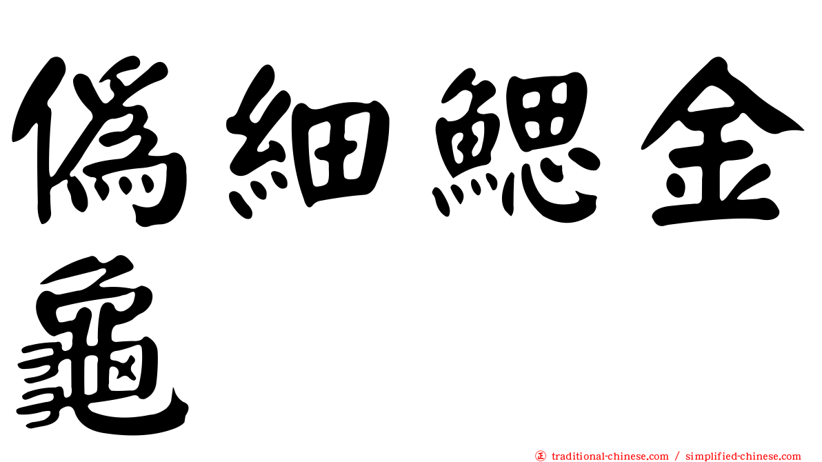 偽細鰓金龜