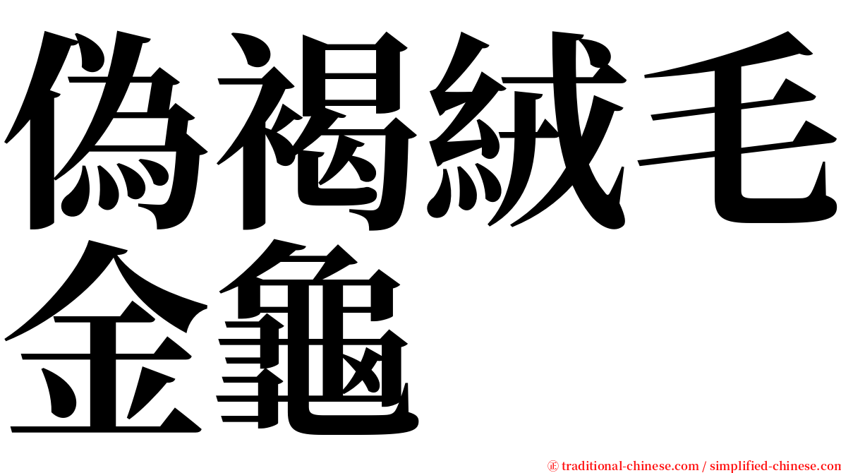 偽褐絨毛金龜 serif font