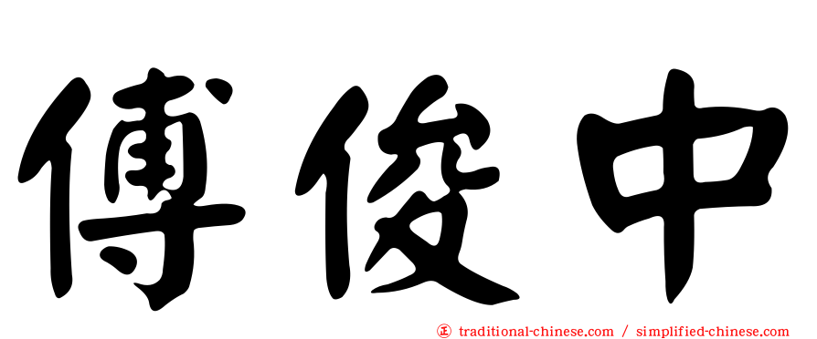 傅俊中