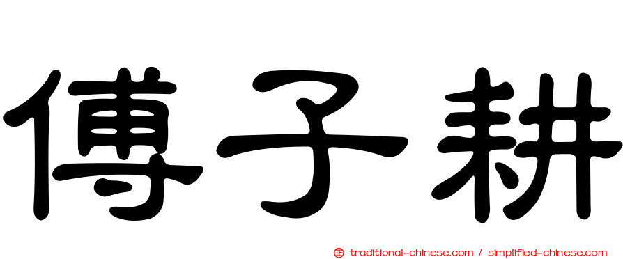 傅子耕