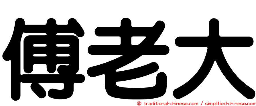 傅老大