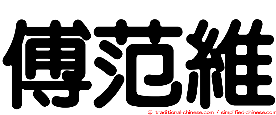 傅范維