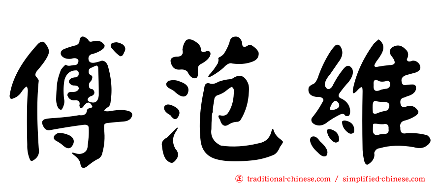 傅范維