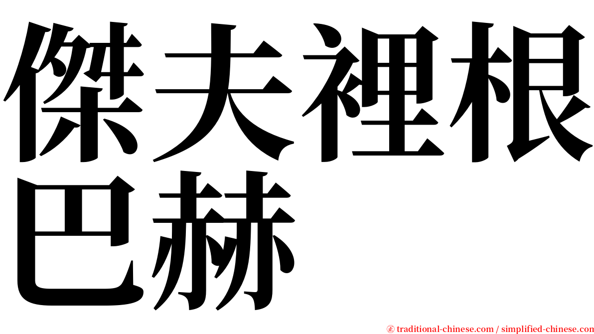 傑夫裡根巴赫 serif font