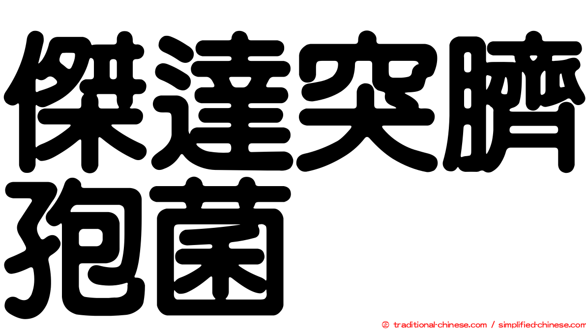 傑達突臍孢菌