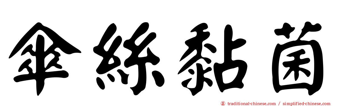 傘絲黏菌