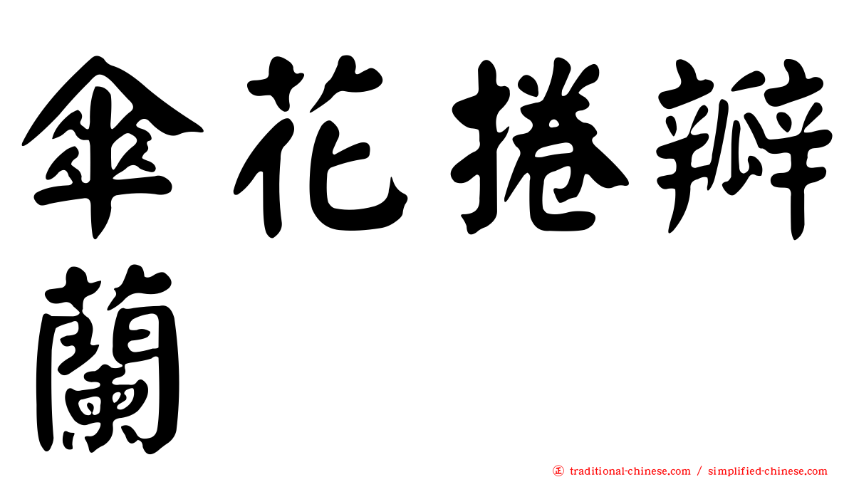 傘花捲瓣蘭