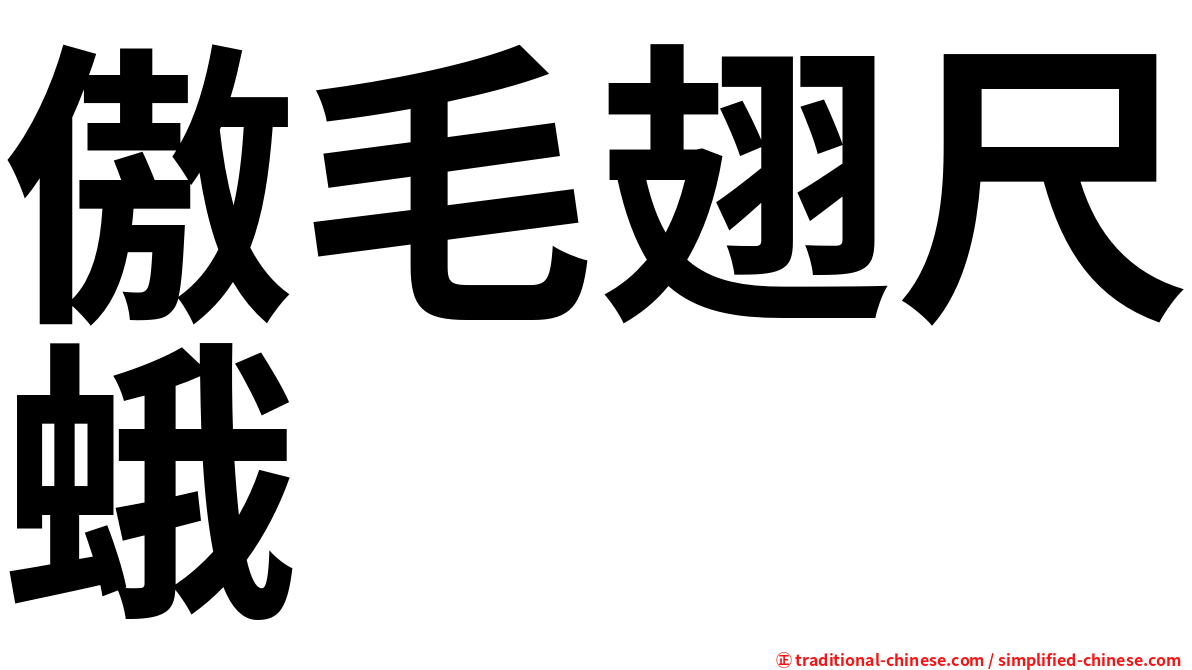 傲毛翅尺蛾