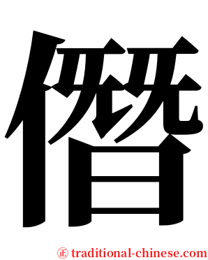 僭 serif font